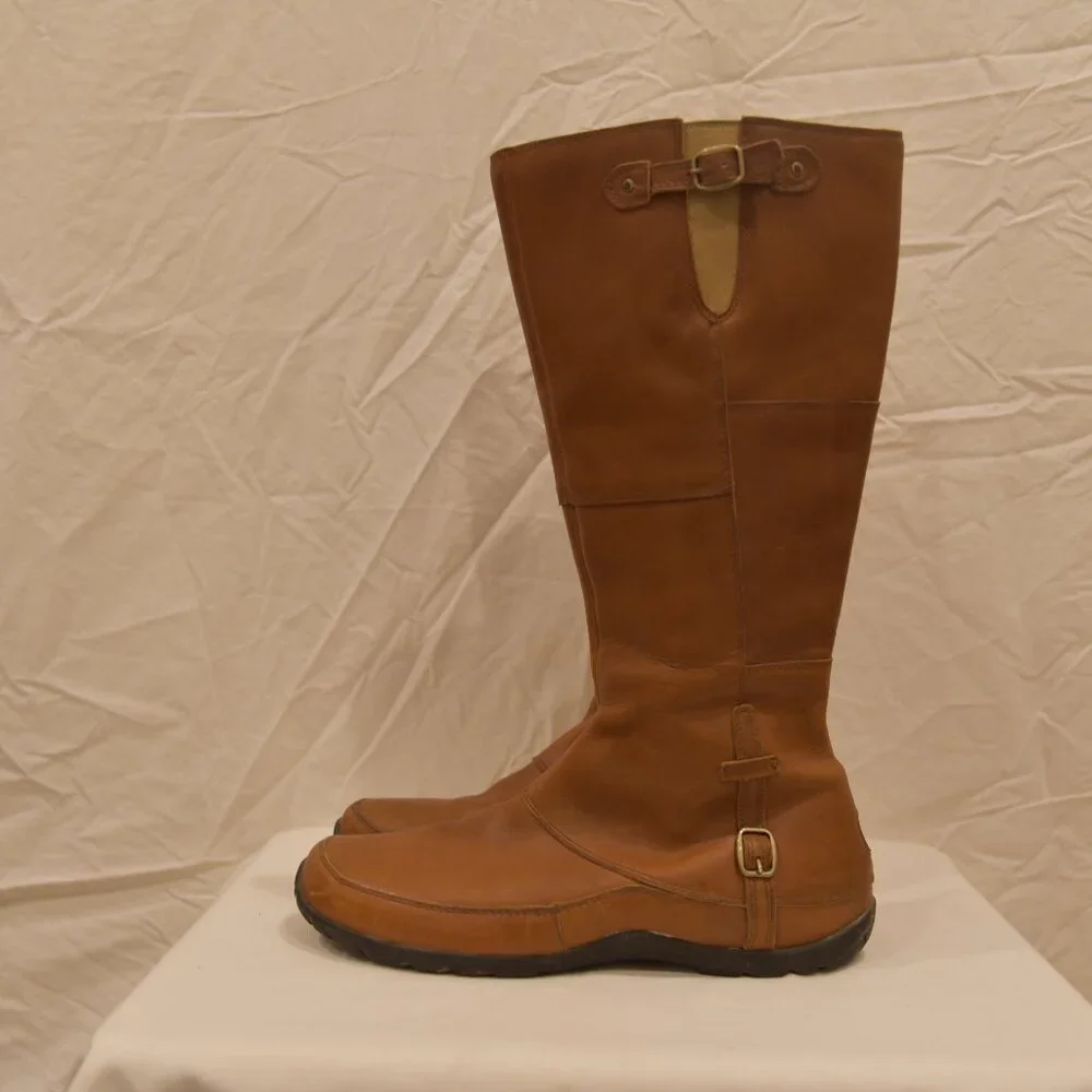 Brown Leather Women's Boots - Picture 3 of 15